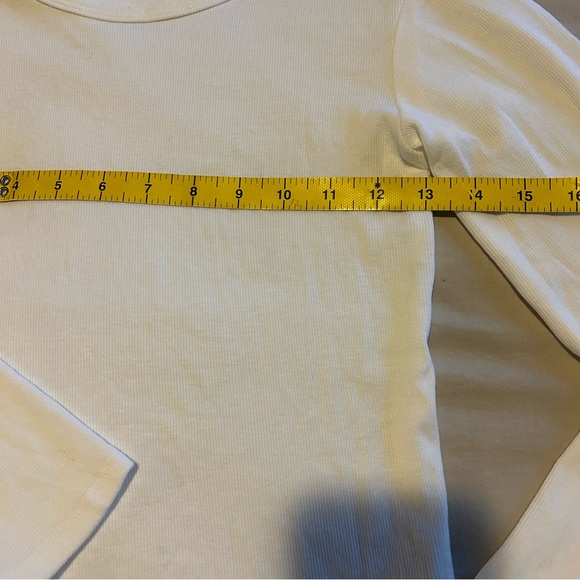 Basic white long-sleeve top - Picture 4 of 5
